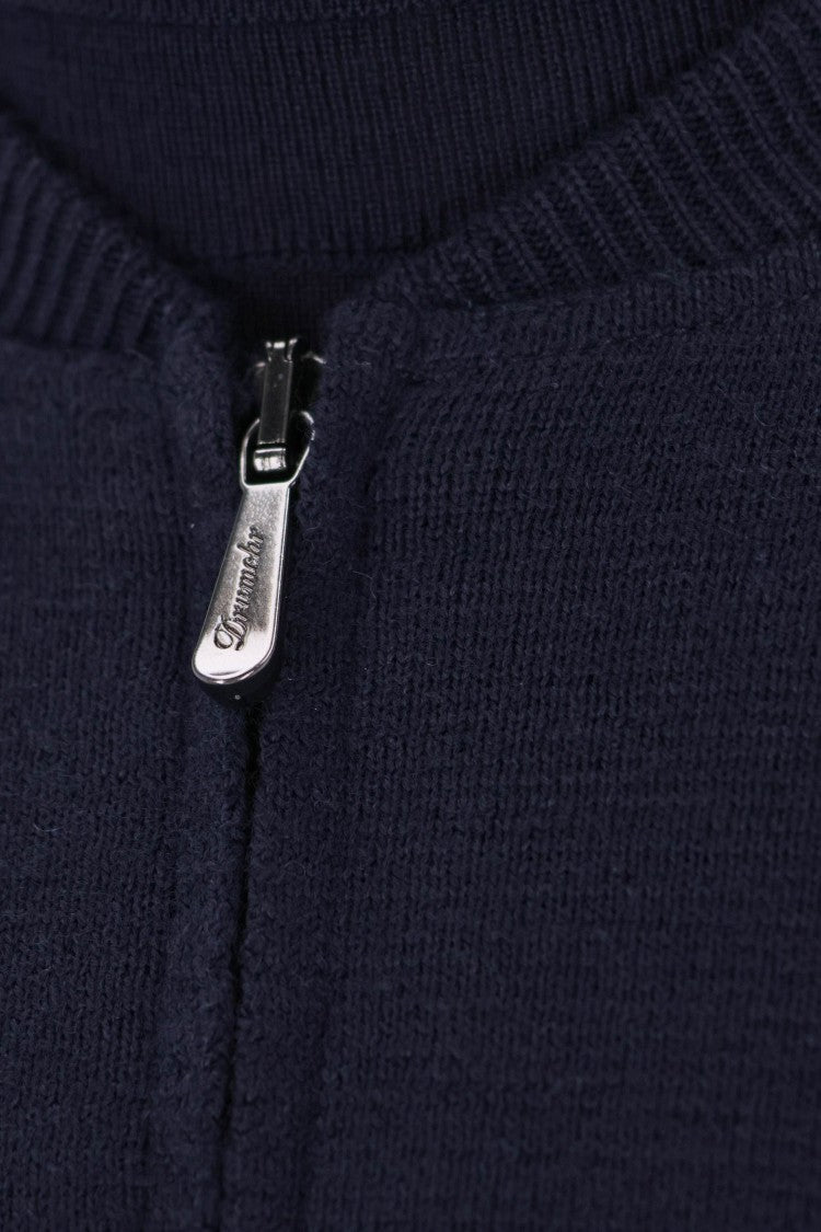 Drumohr Merino Wool Full Zip Sweater