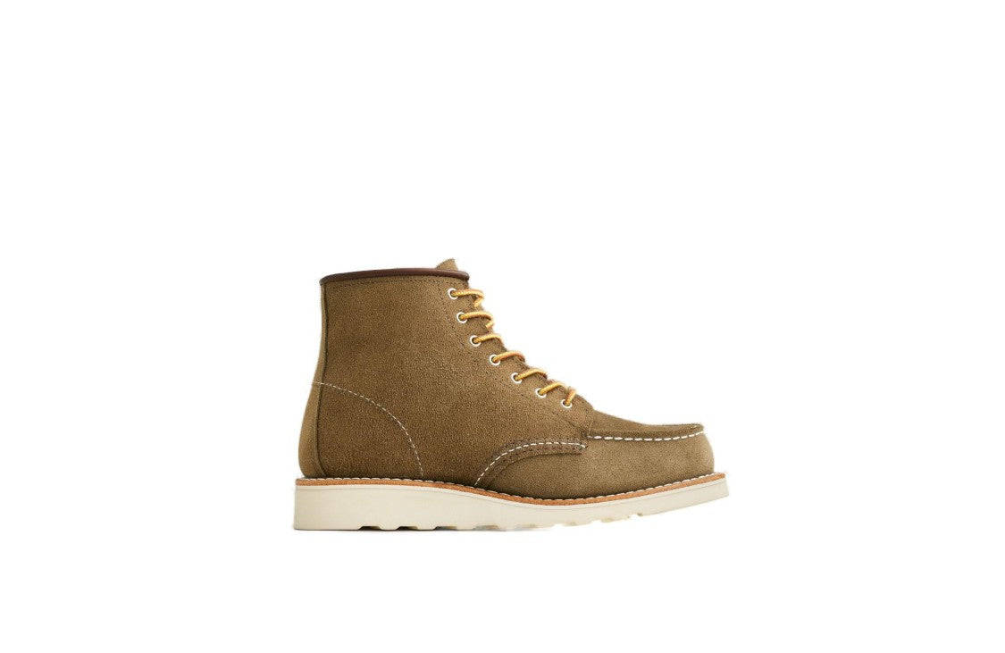 Red Wing Lace-Up Ankle Boot With Raised Stitching