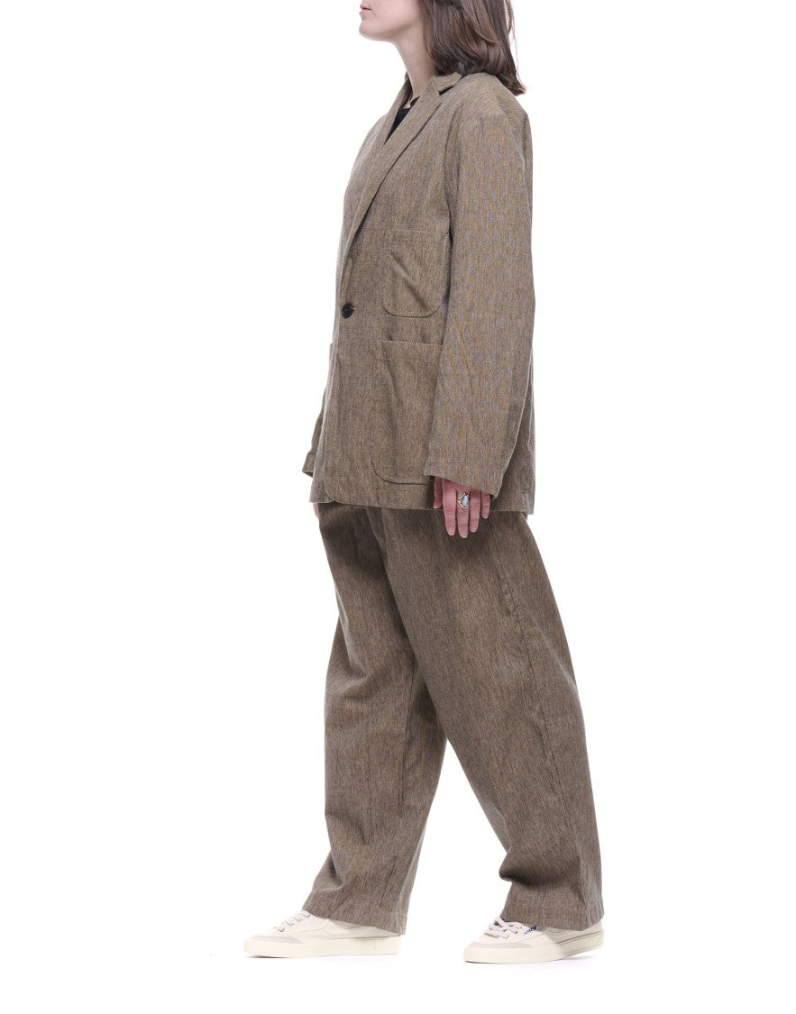 Eat Dust 673 Nomad Soft Shoulder Textured Cotton Blazer