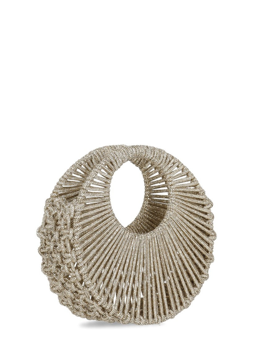 Hibourama Circular Crystal-Embellished Jaya Bag