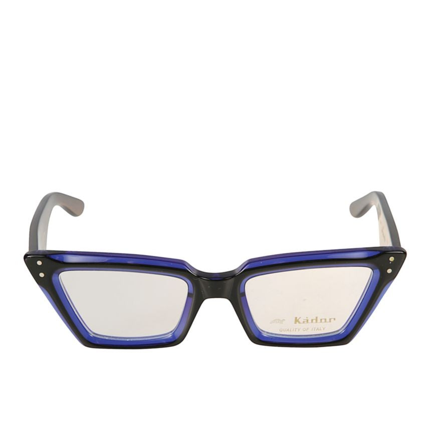 Kador Alexandra Bold Rectangular Frame Sunglasses With Metallic Details