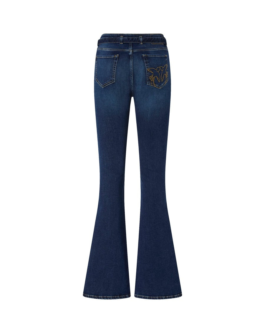 Pinko Power Stretch Flared Denim Jeans