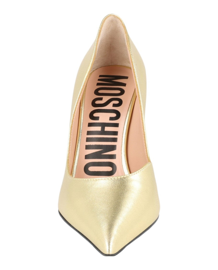 Moschino Metallic Sculpted-Heel Pumps