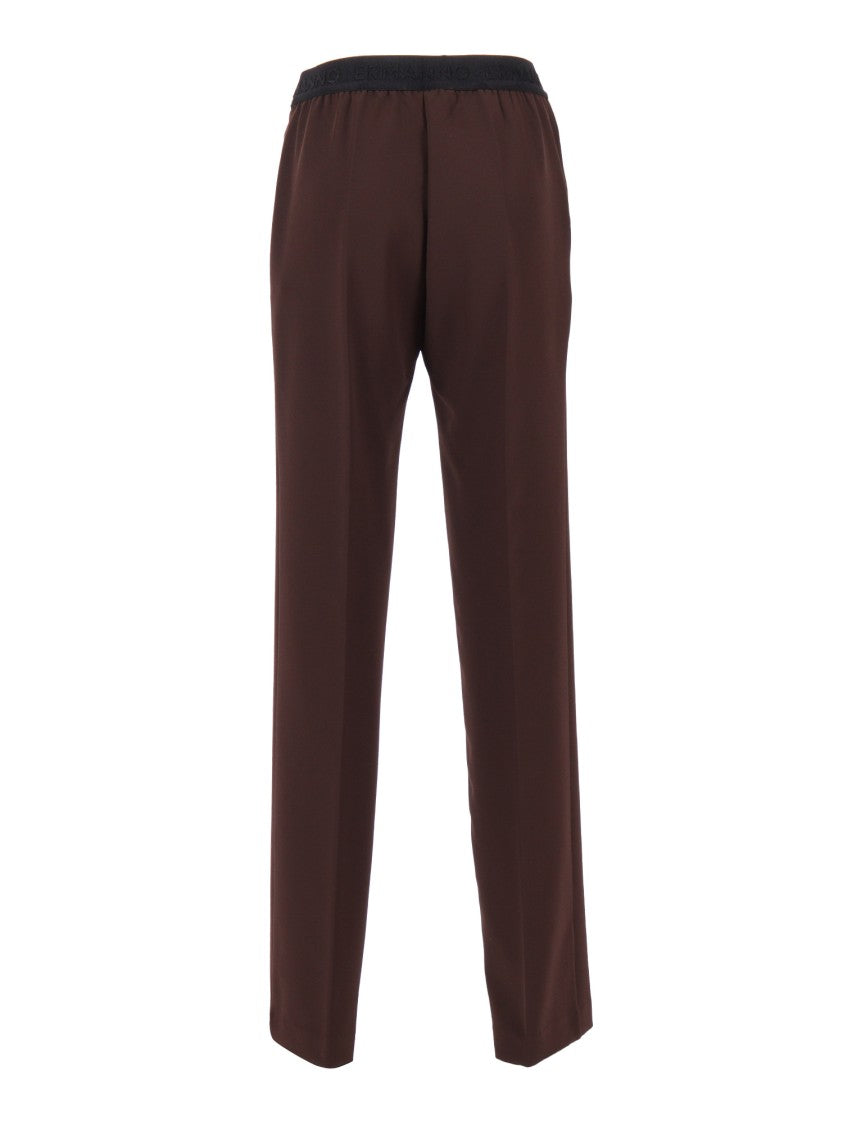 Ermanno Scervino Straight-Leg Tailored Pants With Clean Waistband And Smooth Finish