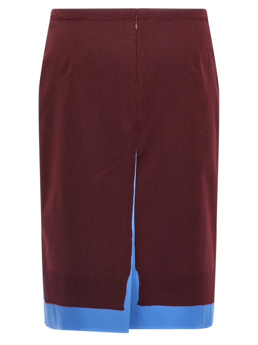 Miu Miu Double Layer Skirt