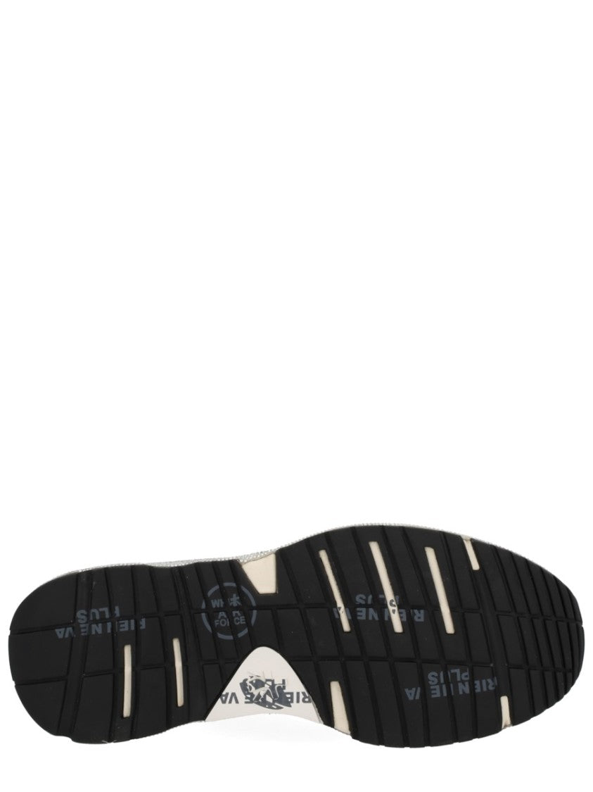 Premiata Chic Silver Sneakers With Textured Upper And Chunky Sole