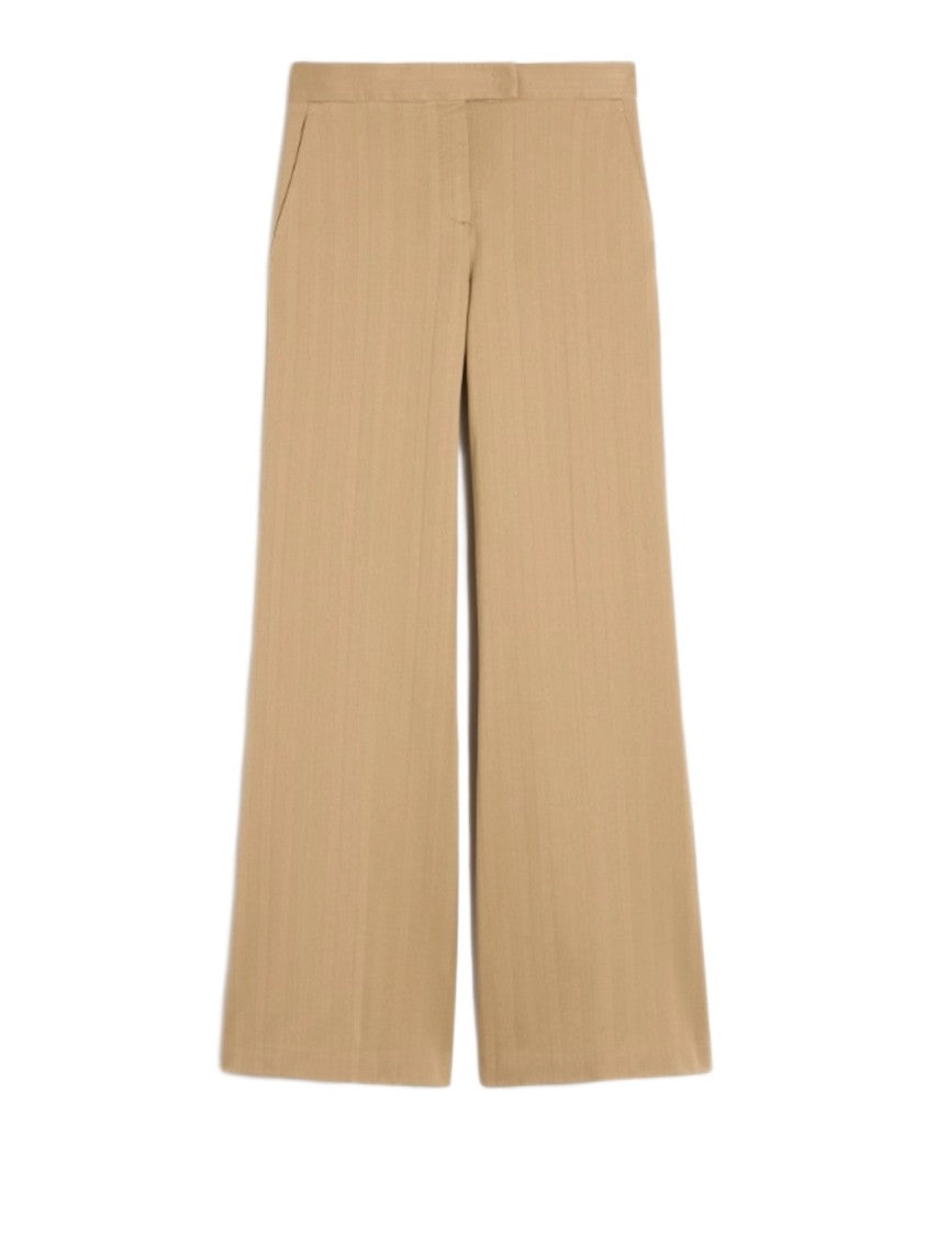 Max Mara Logo Cotton Trousers