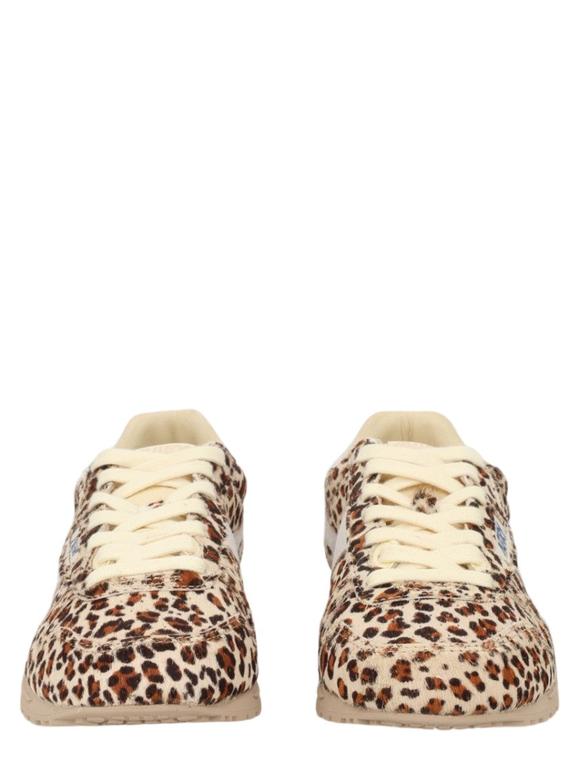 Autry Multicolour Leopard Print Pony Cow Leather Sneakers