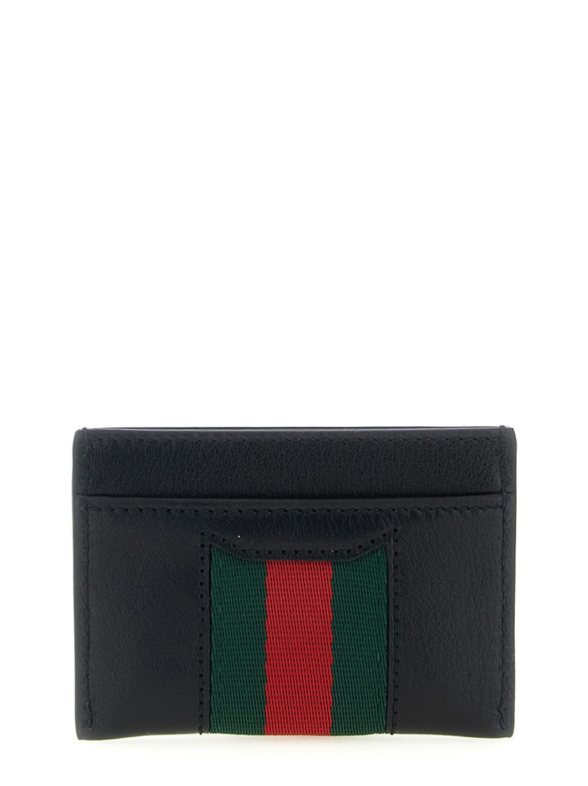 Gucci 'Web Horsebit ' Card Holder