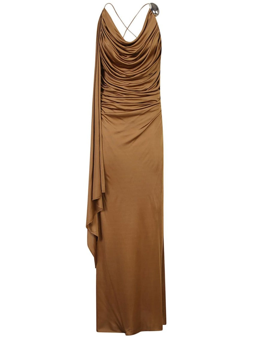 Giuseppe Di Morabito Draped Dress With Asymmetrical Detail And Sophisticated Silhouette
