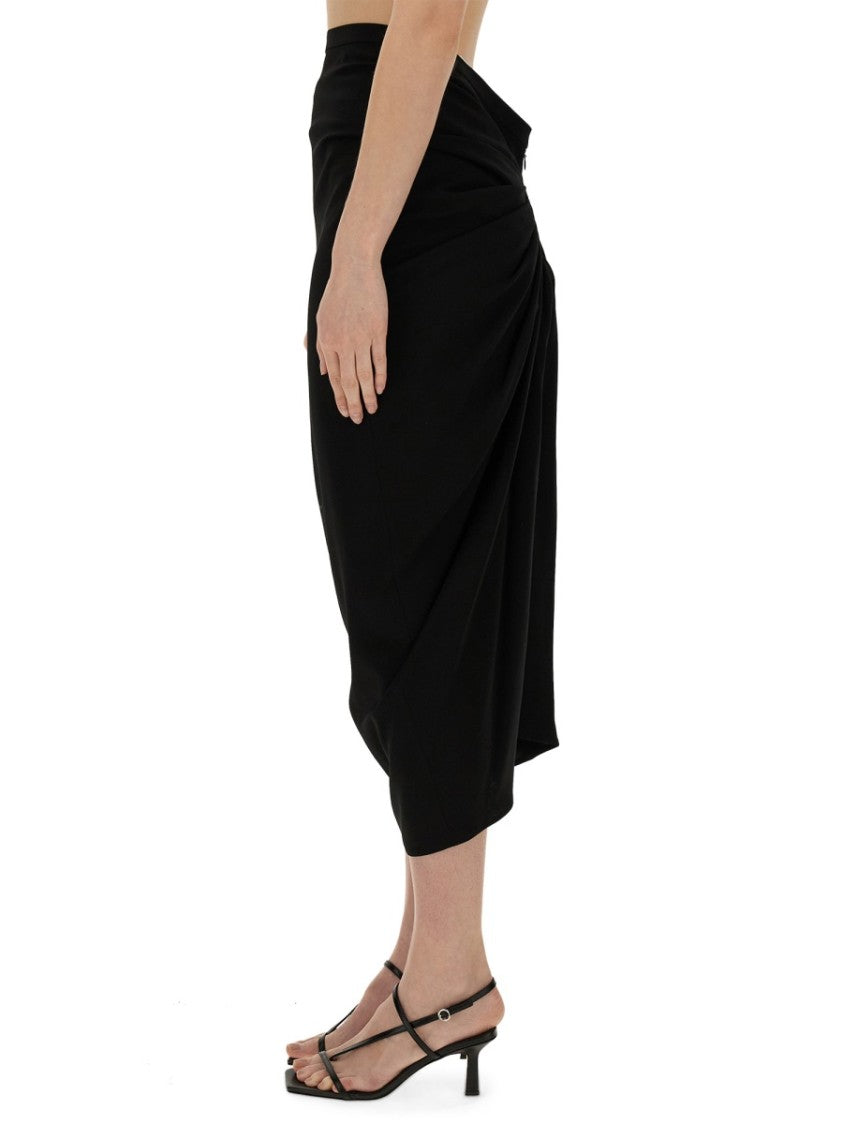 Dries Van Noten Draped Skirt Crafted