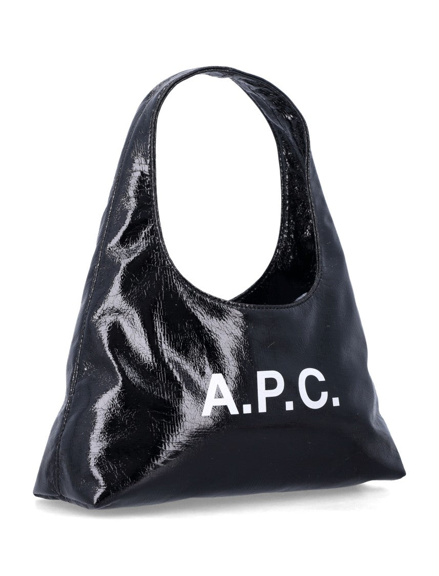 A.P.C. Compact Recycled Leather Effect Handbag With Dual Handles