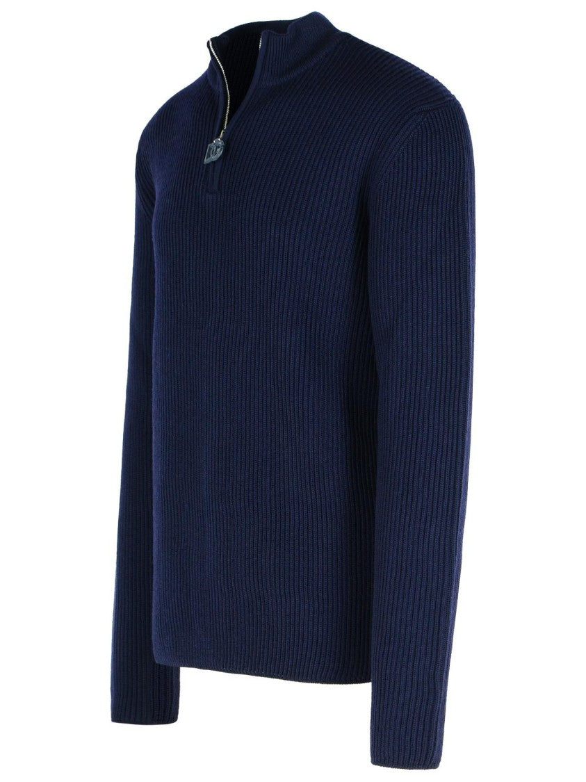 Dolce & Gabbana Navy Virgin Wool Sweater
