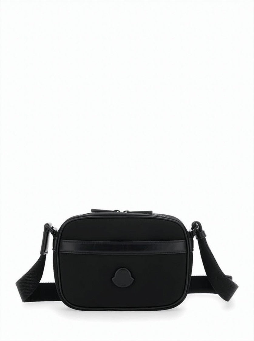 Moncler Rectangular Crossbody Bag With Embossed Logo And Adjustable Strap