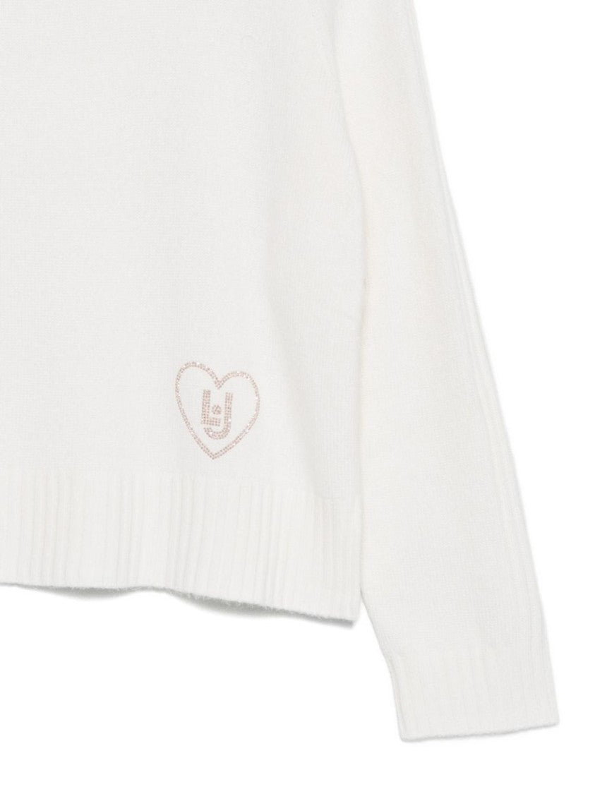 Liu Jo High Neck White Sweater