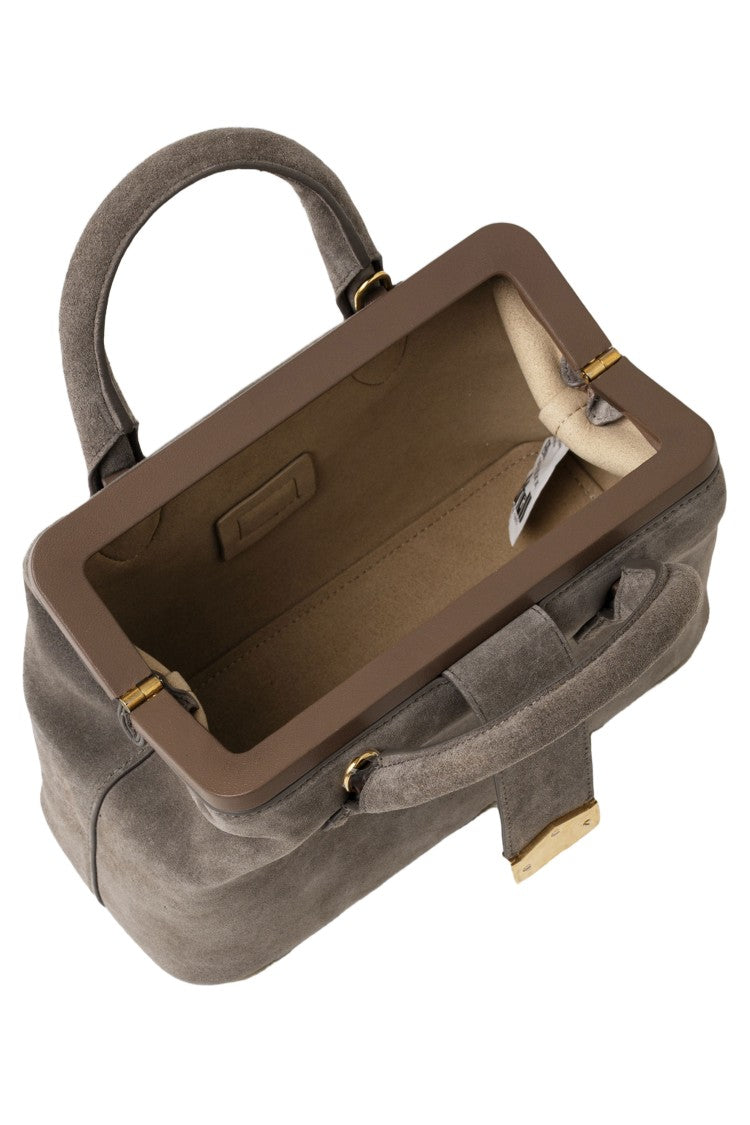 Schell Structured Calfskin Doctor Bag With Adjustable Strap