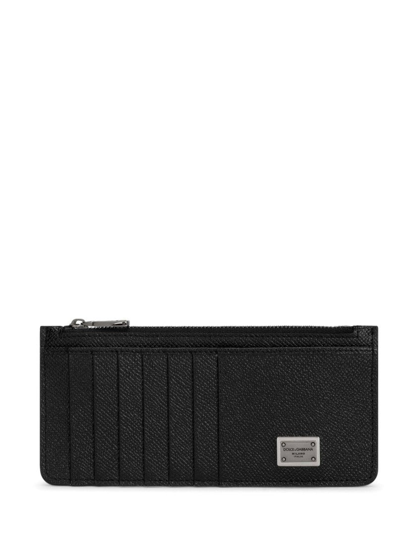 Dolce & Gabbana St.Dauphine Vertical Calf Leather Card Holder