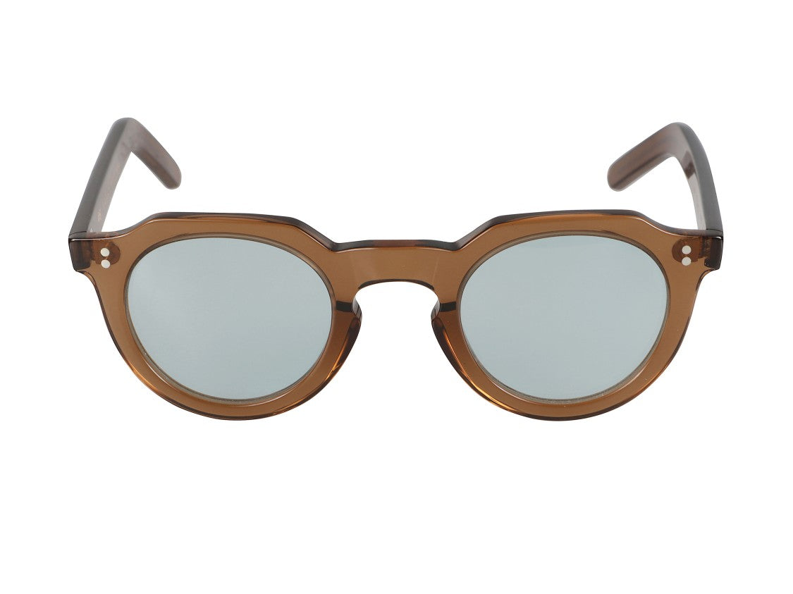 Kador Brown Storiko Round Acetate Sunglasses