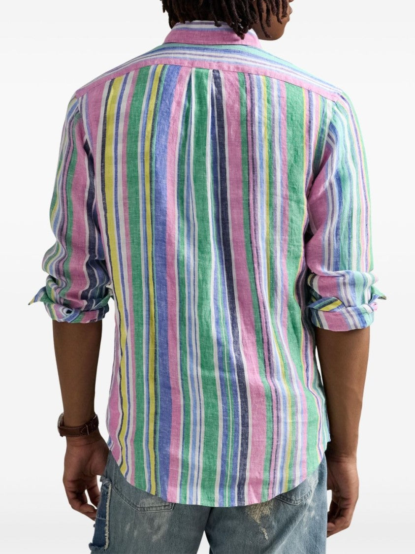 Polo Ralph Lauren Fit Multicolor Linen Polo Shirt