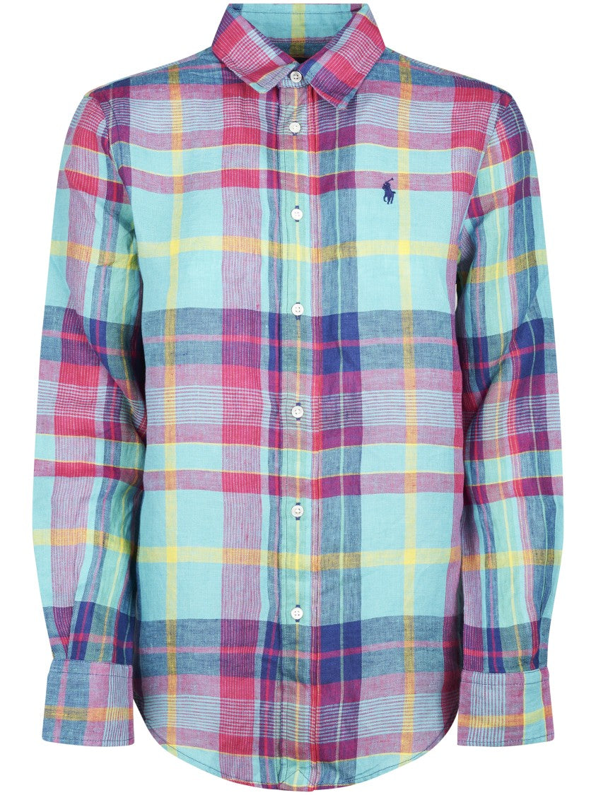 Polo Ralph Lauren Vibrant Plaid Long-Sleeve Button-Up Shirt