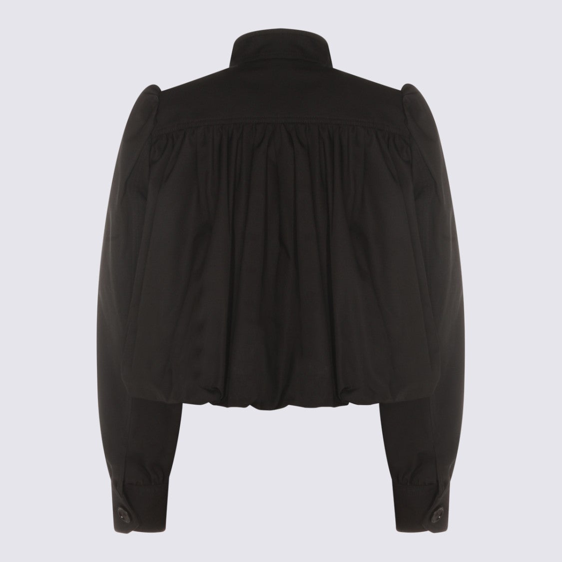 Chloé High Neck Oversized Black Jacket