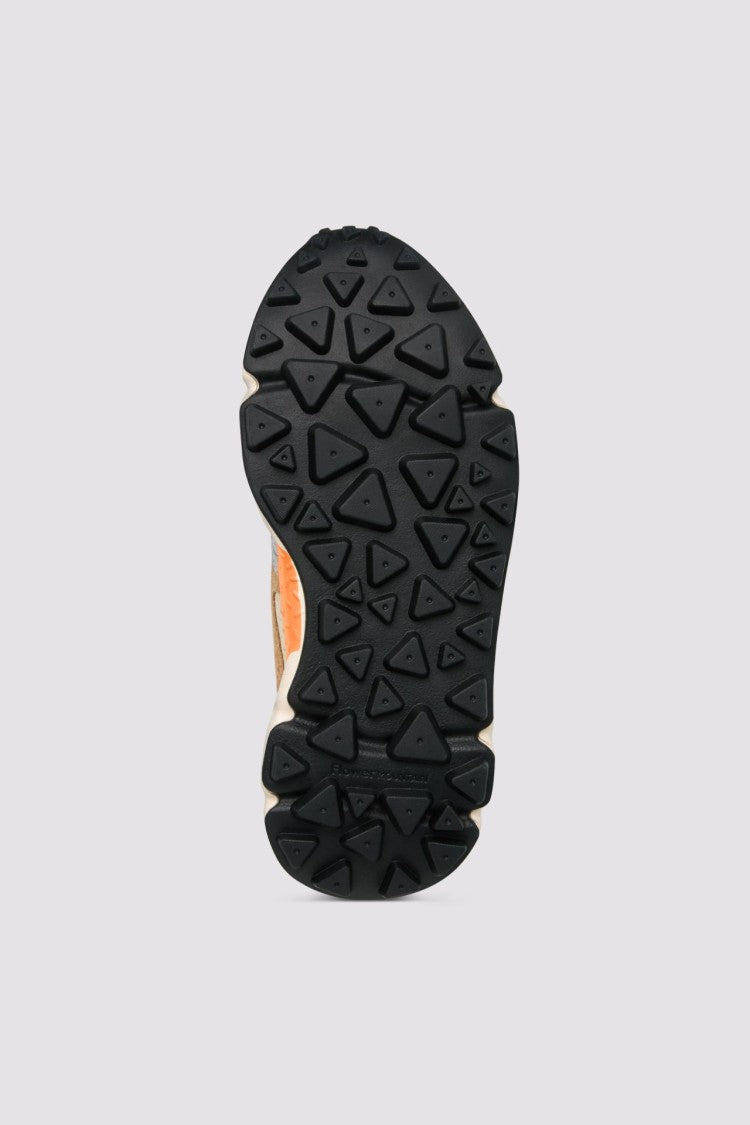 Flower Mountain Multi-Layered Sneakers With Textured Black Outsole