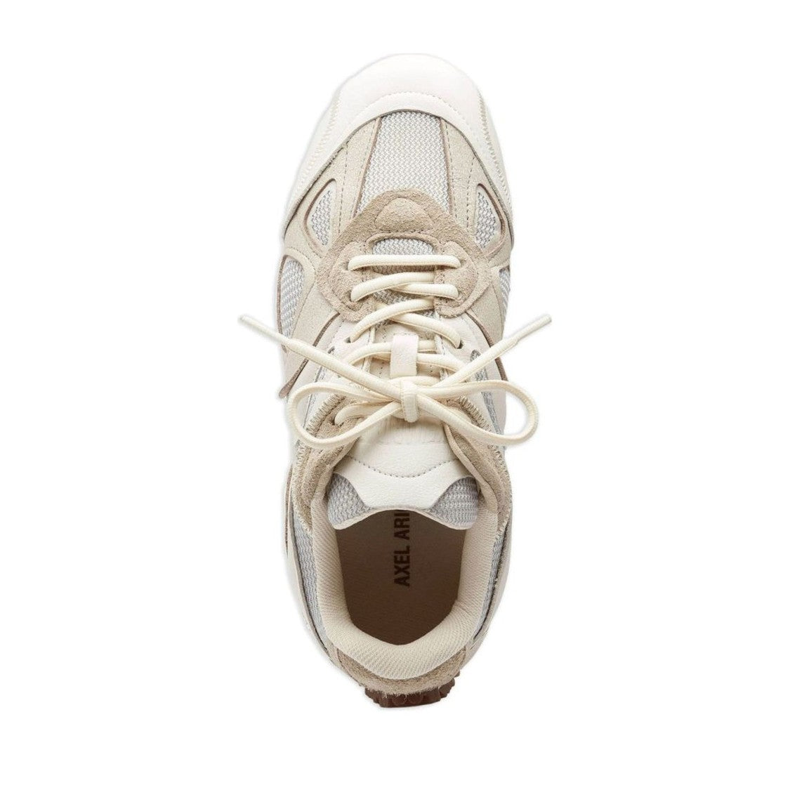 Axel Arigato White Slow Runner Leather Suede Accents Sneakers