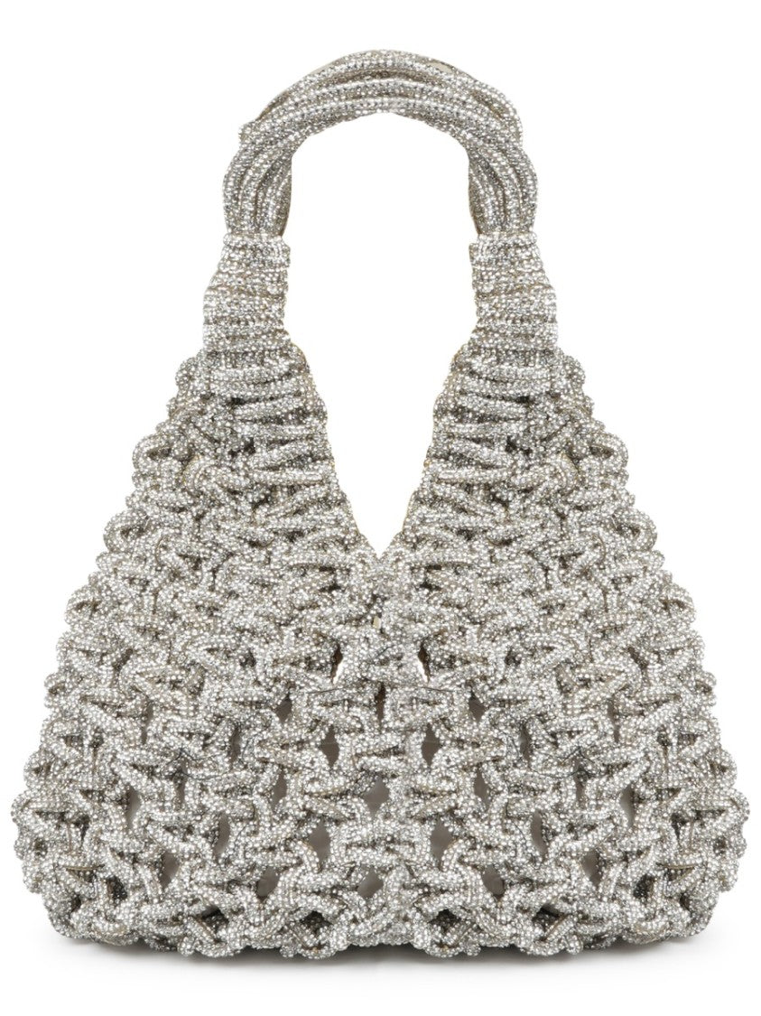 Hibourama Small Handbag With Crystal-Like Finish And Structured Handle