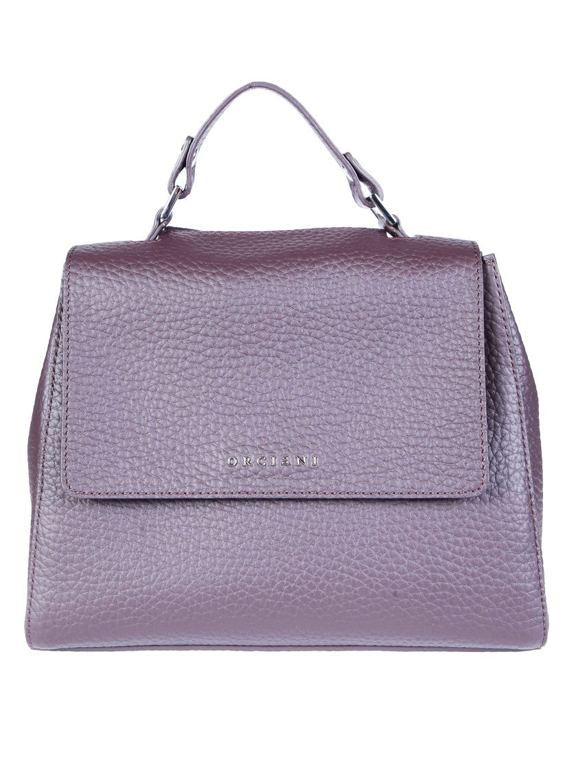 Orciani Small Structured Textured Leather Shoulder Bag