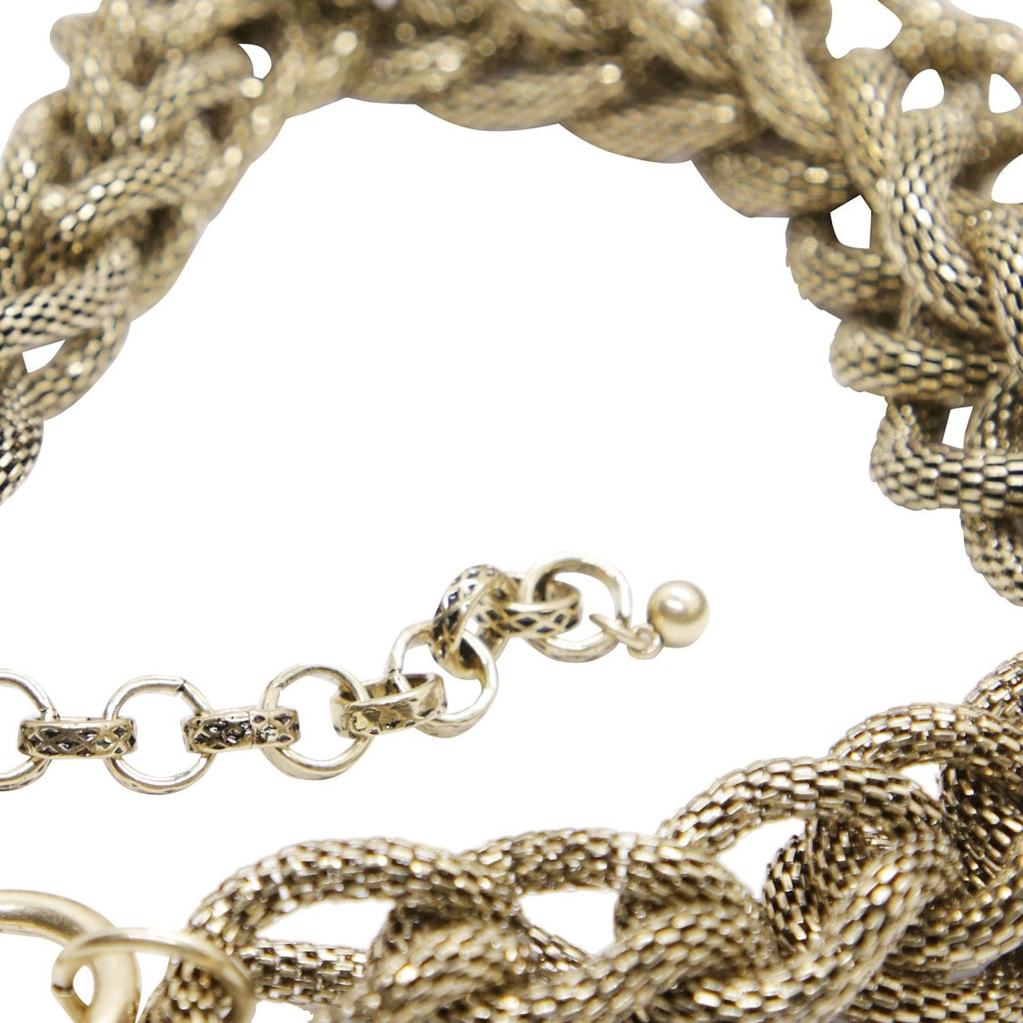 Antonelli Firenze Intricately Woven Gold Chain Necklace