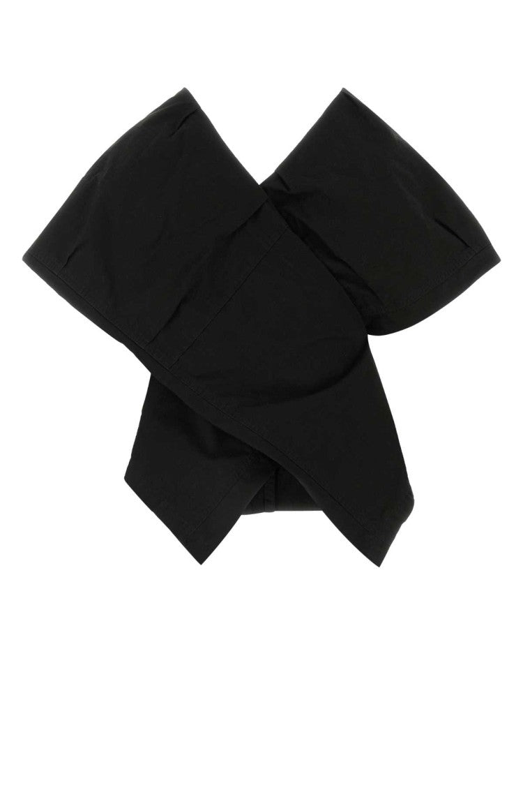 Balenciaga Black Cotton Blend Top