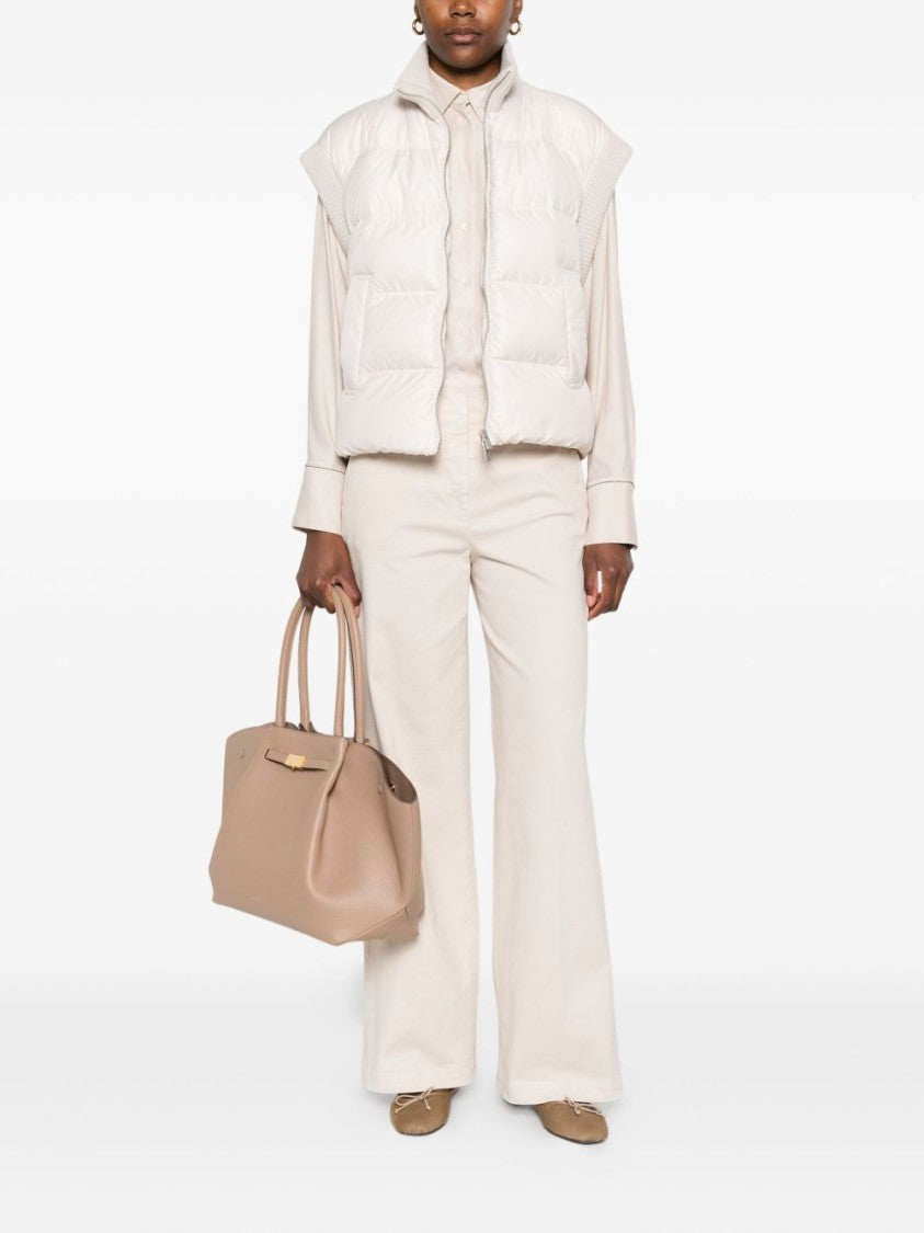 Peserico Refined Beige Shirt With Classic Collar