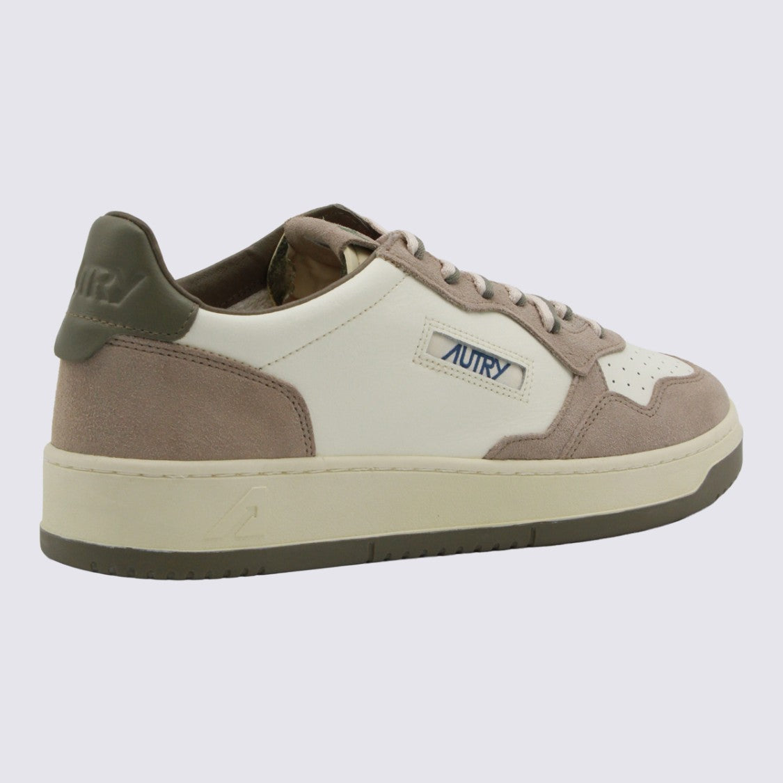Autry Low-Top Sneakers With Suede And Smooth Textures