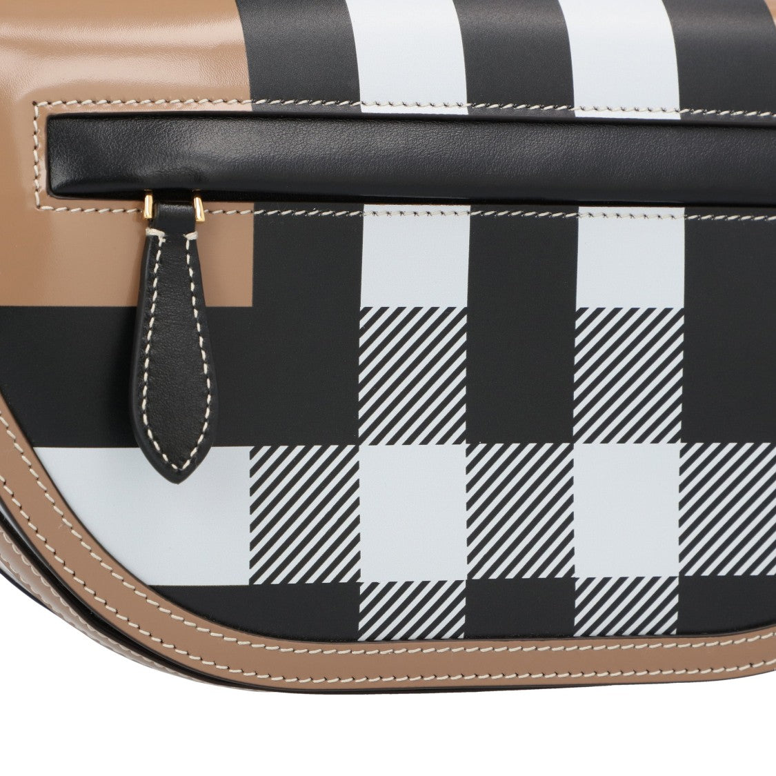 Burberry Small Check Brown Shoulder Bag