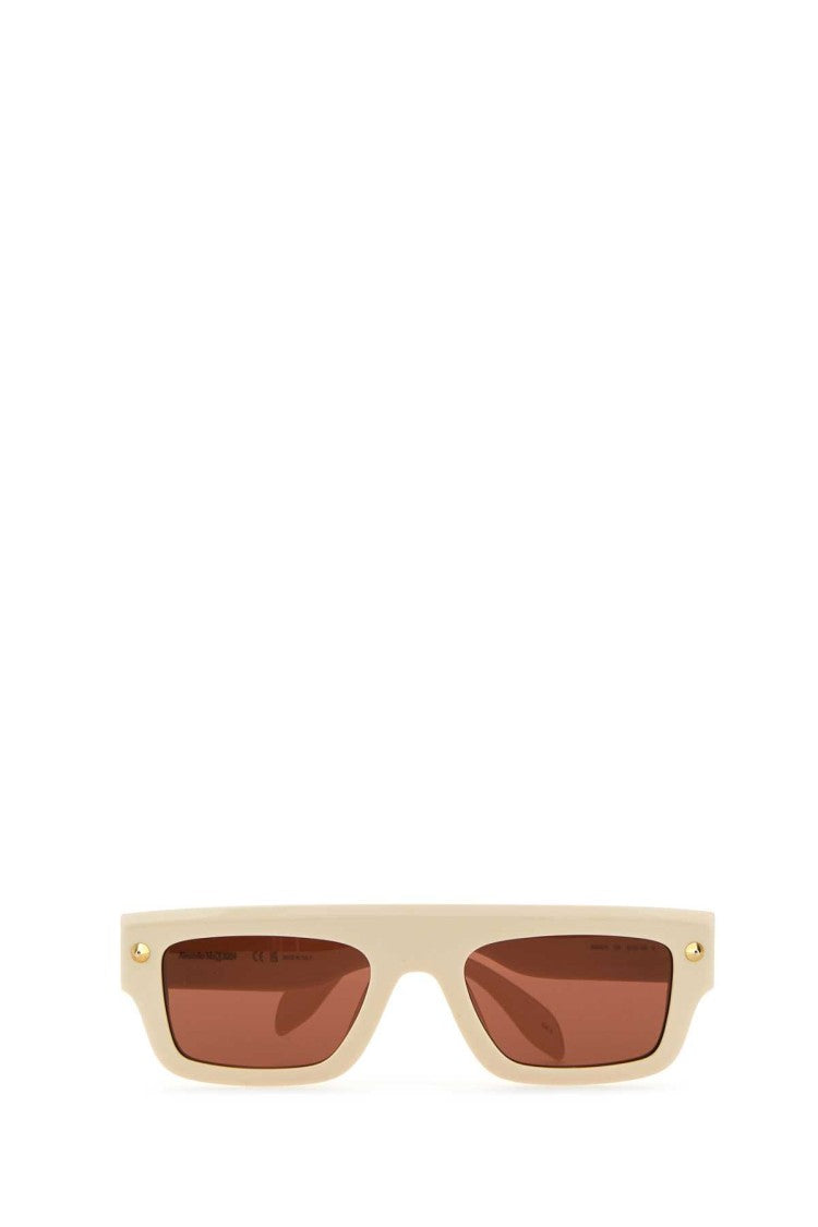 Alexander Mcqueen Ivory Acetate Sunglasses
