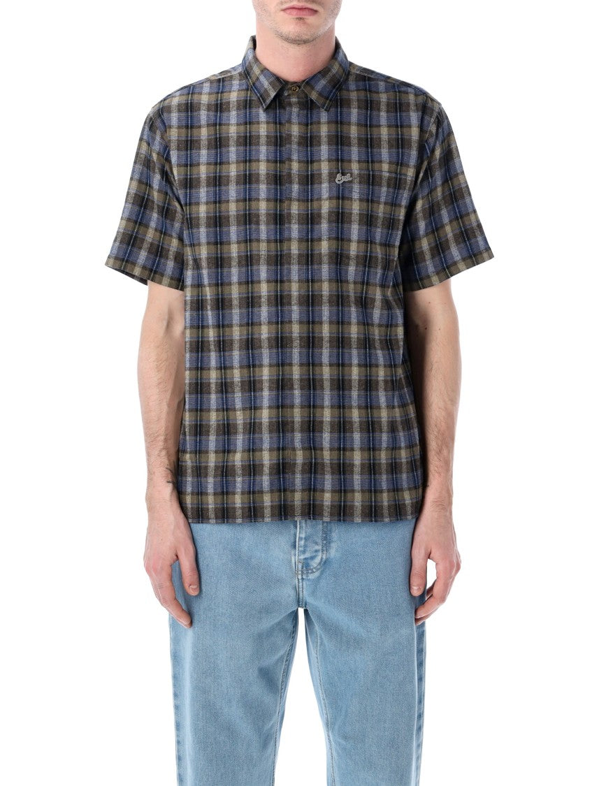 Erl Plaid Short-Sleeve Button-Up Shirt