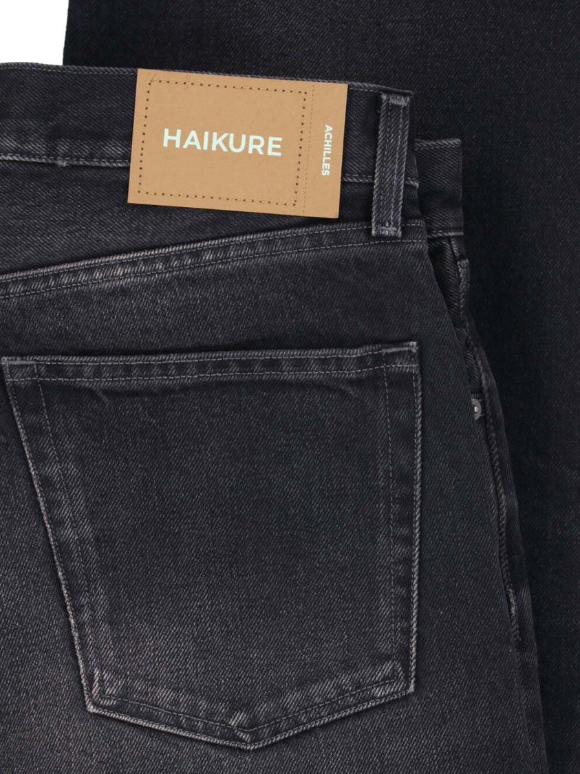 Haikure Relaxed Five-Pocket Straight-Leg Jeans