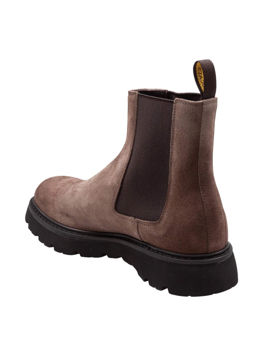 Doucal's Espresso Suede Beatles Ankle Boot