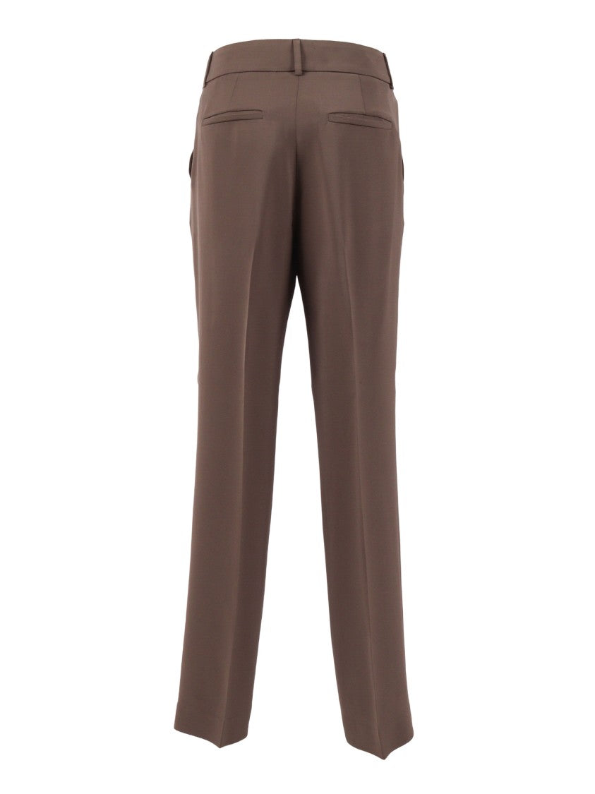Peserico Brown Straight-Leg Pants