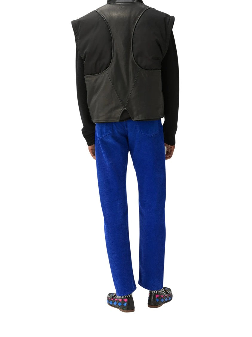 Versace Garment-Dyed Cotton Velvet Straight-Leg Pants