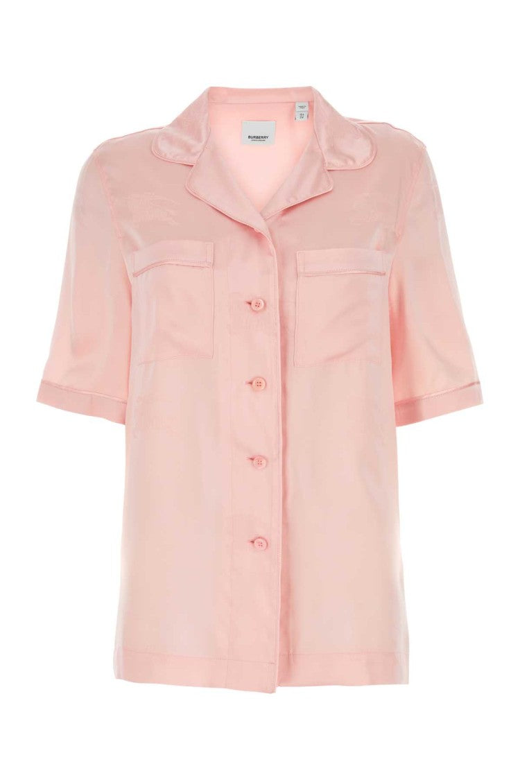 Burberry Pastel Pink Satin Shirt