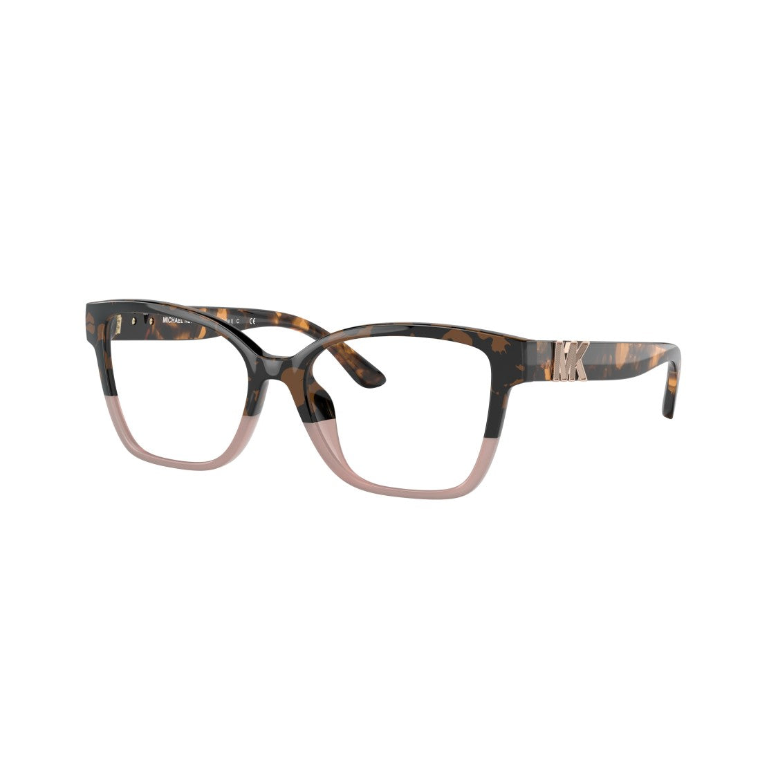 Michael Kors Square Tortoiseshell And Soft Pink Eyeglasses