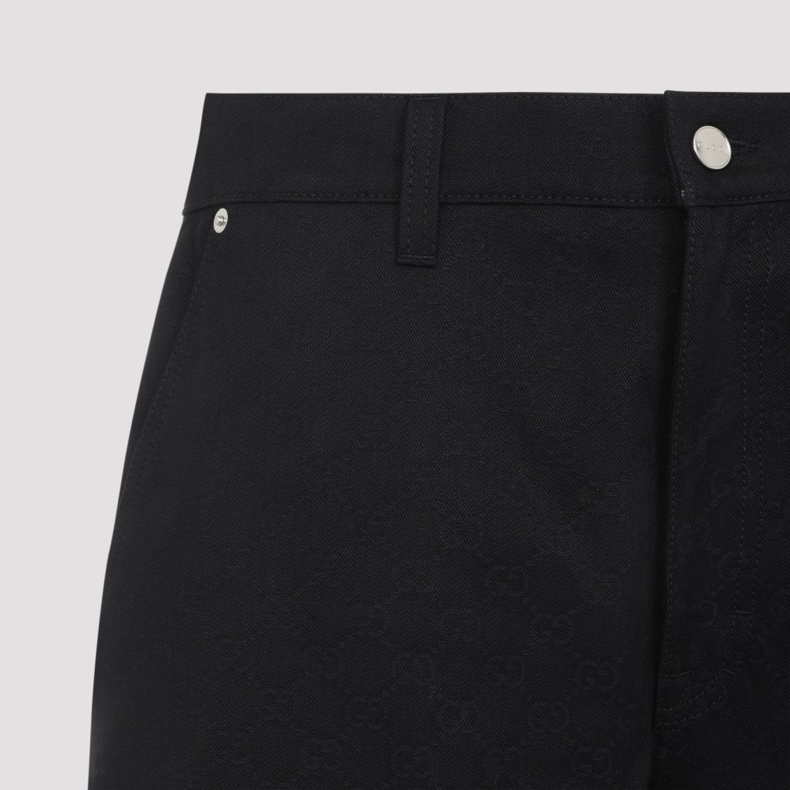 Gucci Black Cotton Bermuda