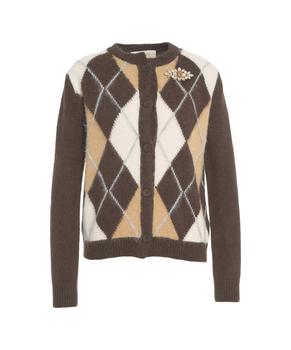 Kaos Classic Argyle Cardigan