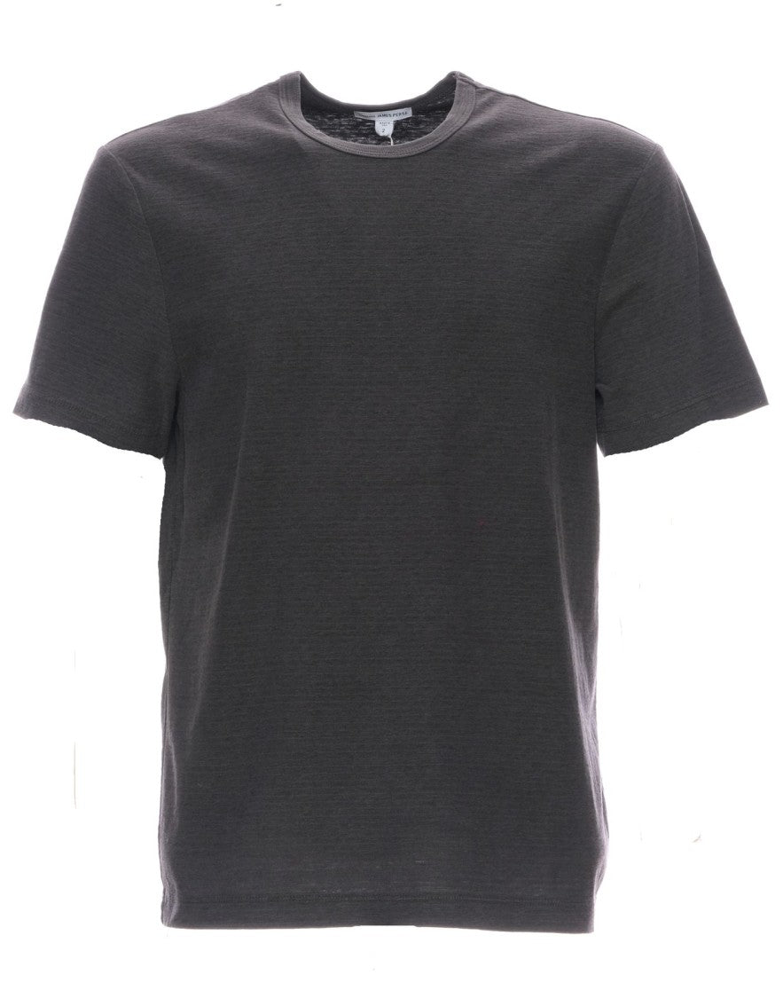 James Perse Grey Mrms3170 Plkp Relaxed Fit Lightweight Cotton T-Shirt