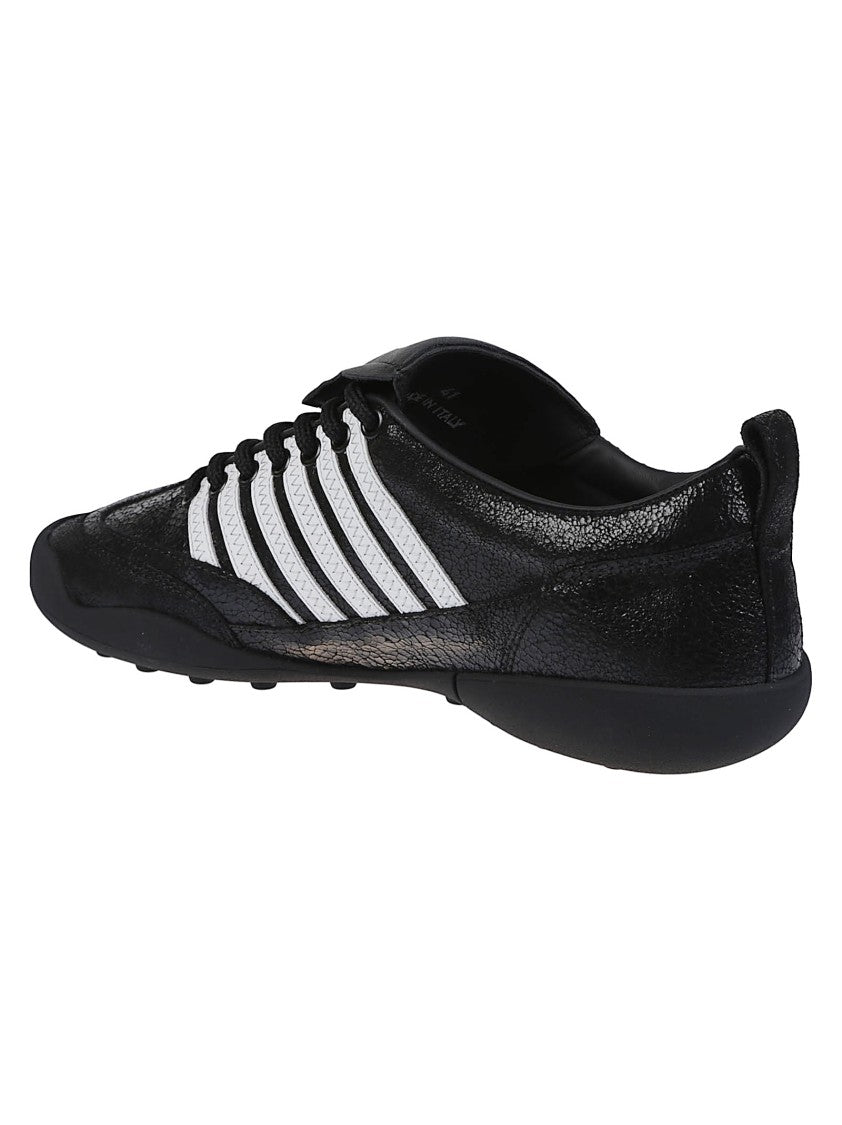 Dsquared2 Soccer Lace-Up Calf Leather Sneakers