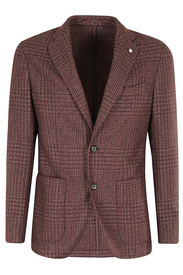 L.B.M. Garment Dyed Wool Jacket Prince Of Wales