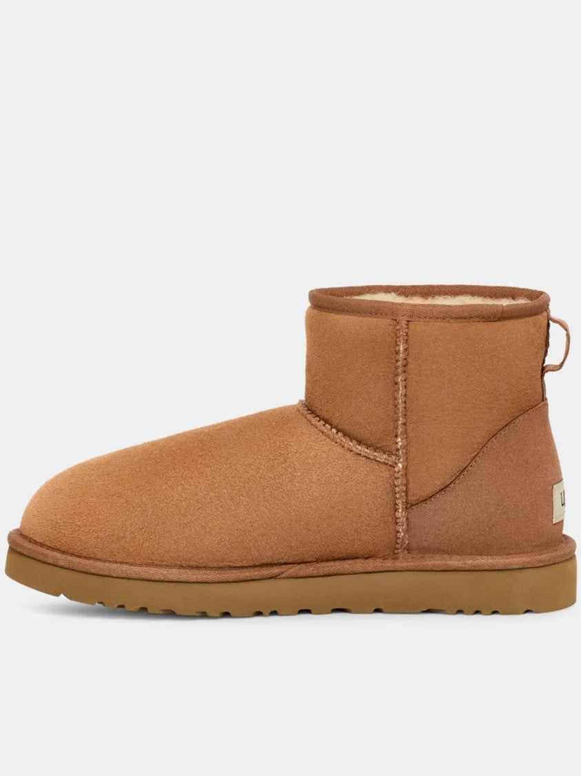 Ugg Ankle-Height Soft Suede Boot With Textured Sole