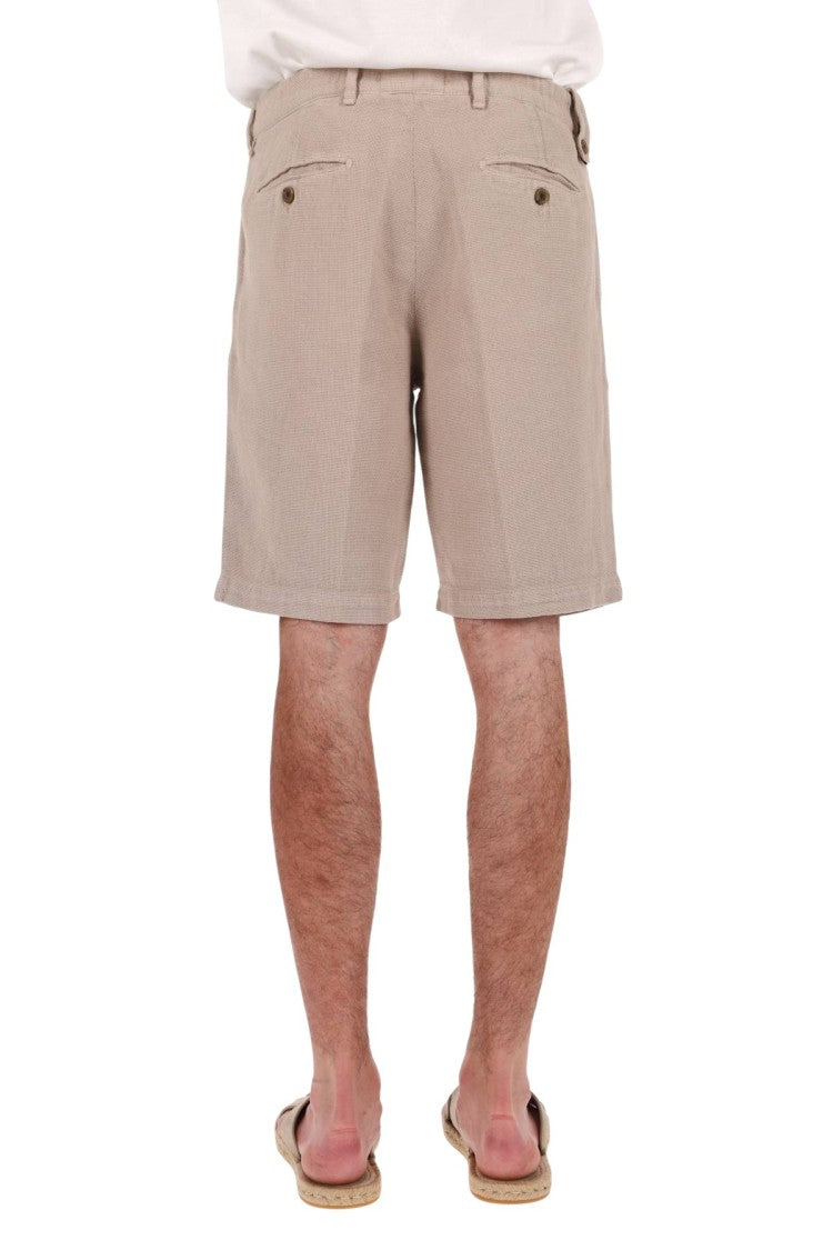 Myths Woven Cotton-Linen Denim Shorts