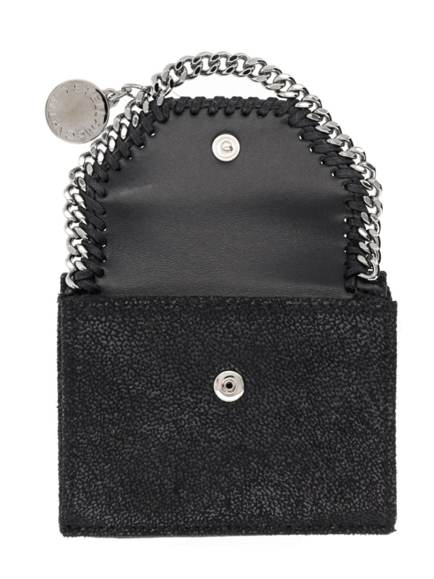 Stella Mccartney Falabella Textured Chain Trim Card Holder